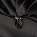 Ruby Aura Sterling Silver Ring