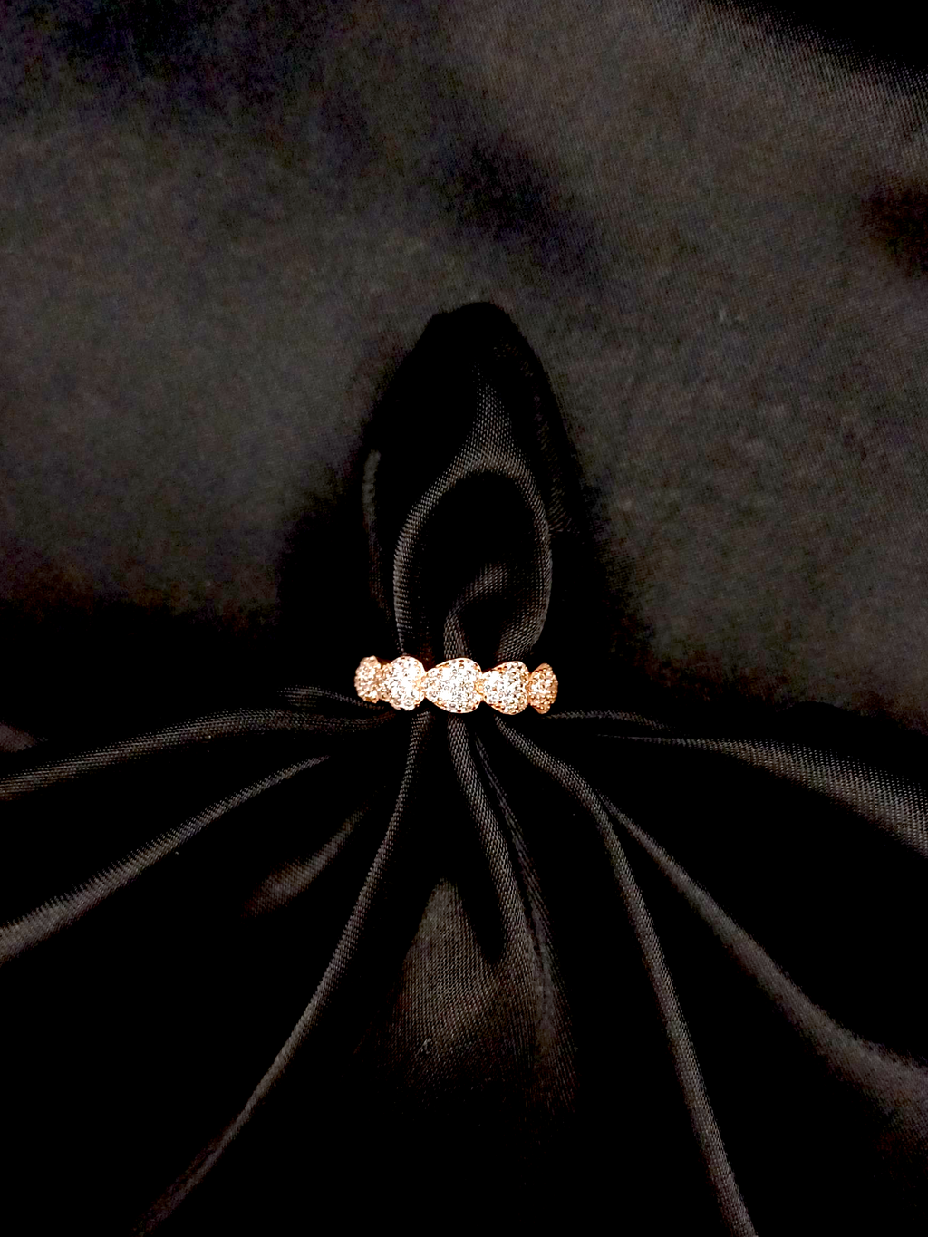 Rose Gold Heartstring Ring