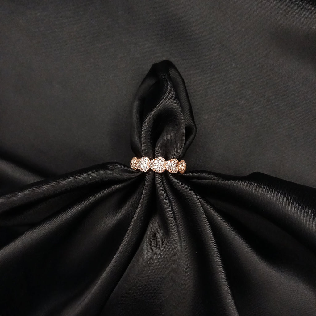 Rose Gold Heartstring Ring