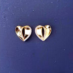 Pave Ribbon Hearts Earrings