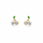 Lumina Cherry Sterling Silver Earring
