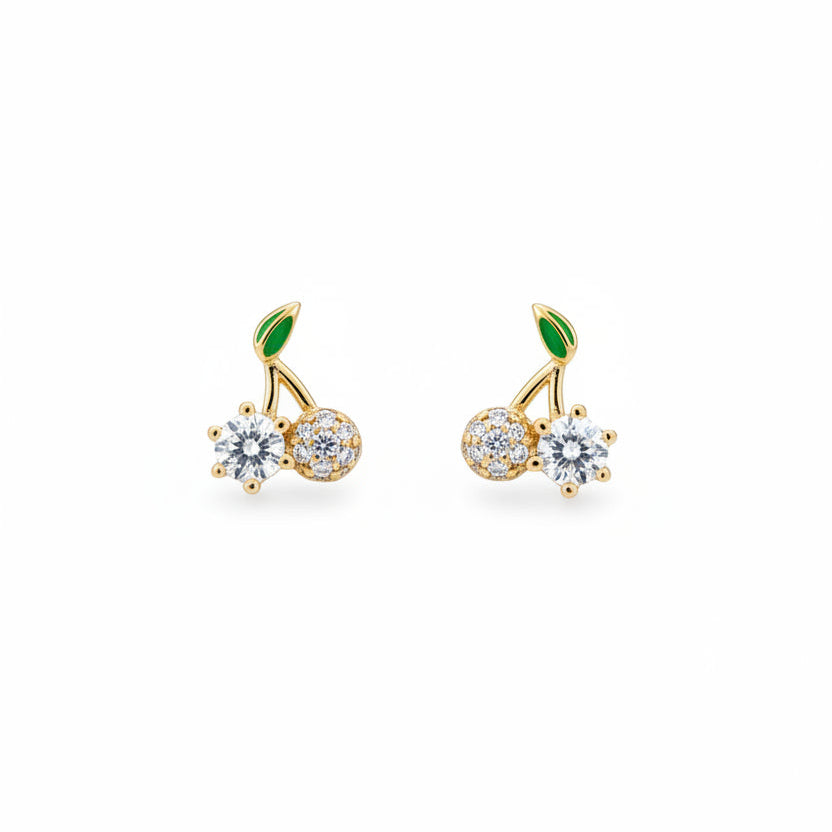 Lumina Cherry Sterling Silver Earring