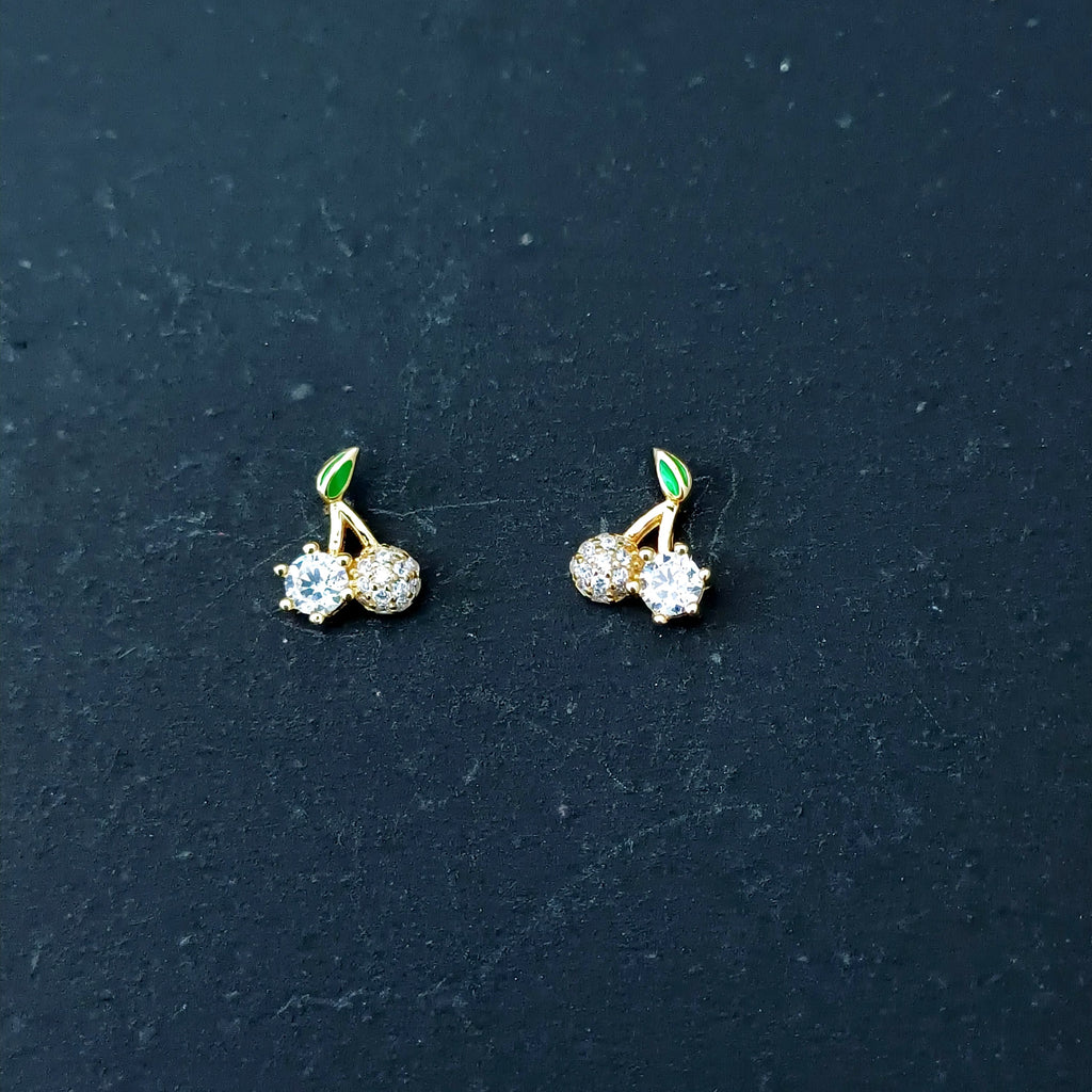 Lumina Cherry Sterling Silver Earring