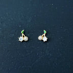 Lumina Cherry Sterling Silver Earring