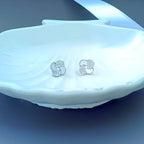 Mother of Pearl Floral Sterling Silver Studs