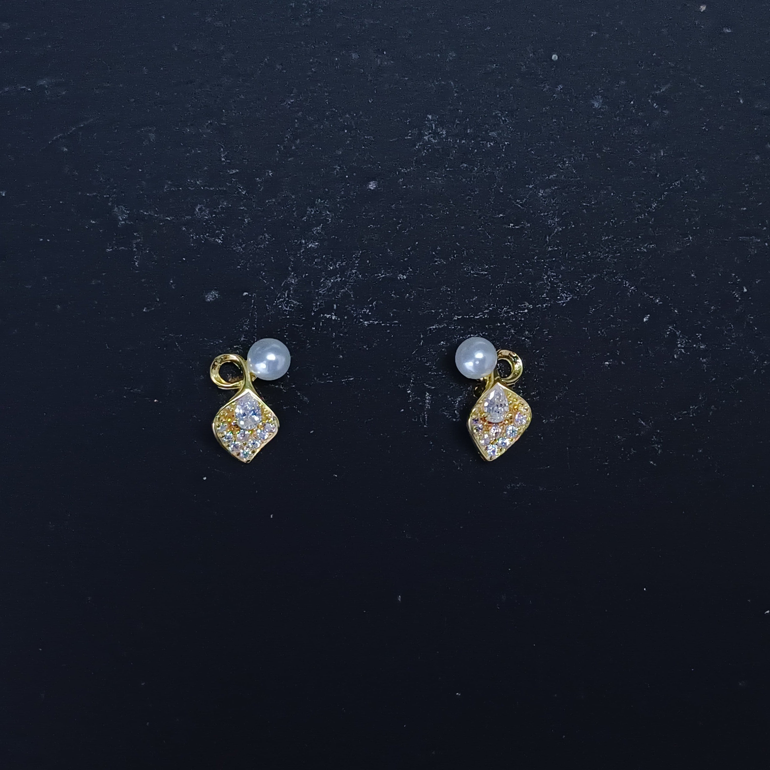Deco Pearl Drops Sterling Silver Earring