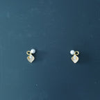 Deco Pearl Drops Sterling Silver Earring