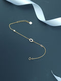 Sapphire Aura Gold Plated Silver Brecelet