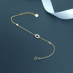 Sapphire Aura Gold Plated Silver Brecelet