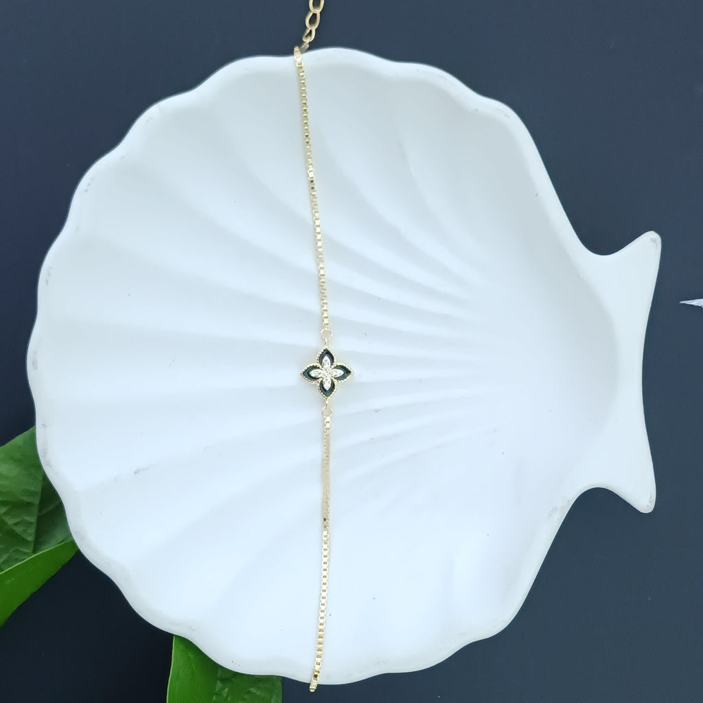 Cosmic Clover Sterling Silver Bracelet