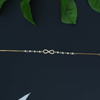 Infinite Grace Pearl 18K Gold Plated Silver Bracelet