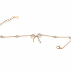 Gilded Ribbon Gold Plated Silver Bracelet