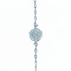 Moonlit Rose Sterling Silver Bracelet