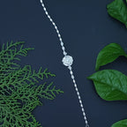Moonlit Rose Sterling Silver Bracelet