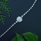 Moonlit Rose Sterling Silver Bracelet