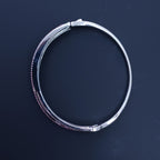 Fuchsia Glamour Hinged Bracelet