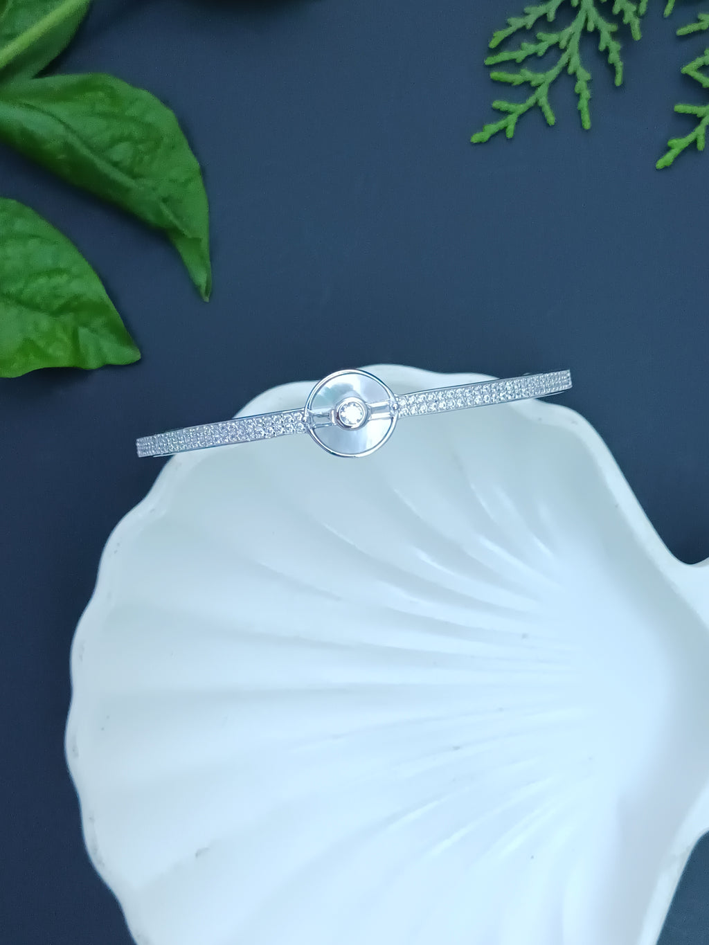 Modernist Circle Cuff Bracelet