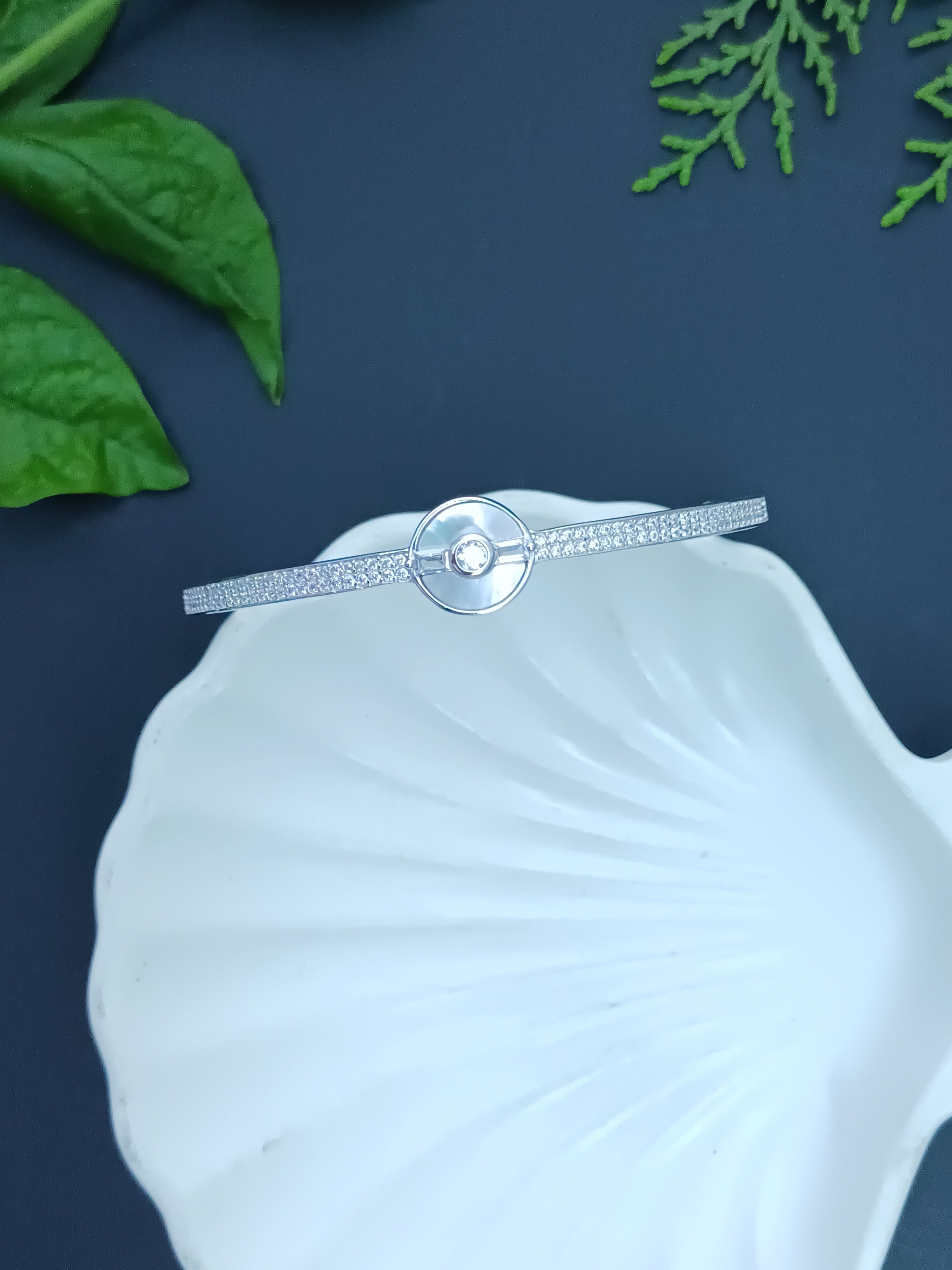 Modernist Circle Cuff Bracelet