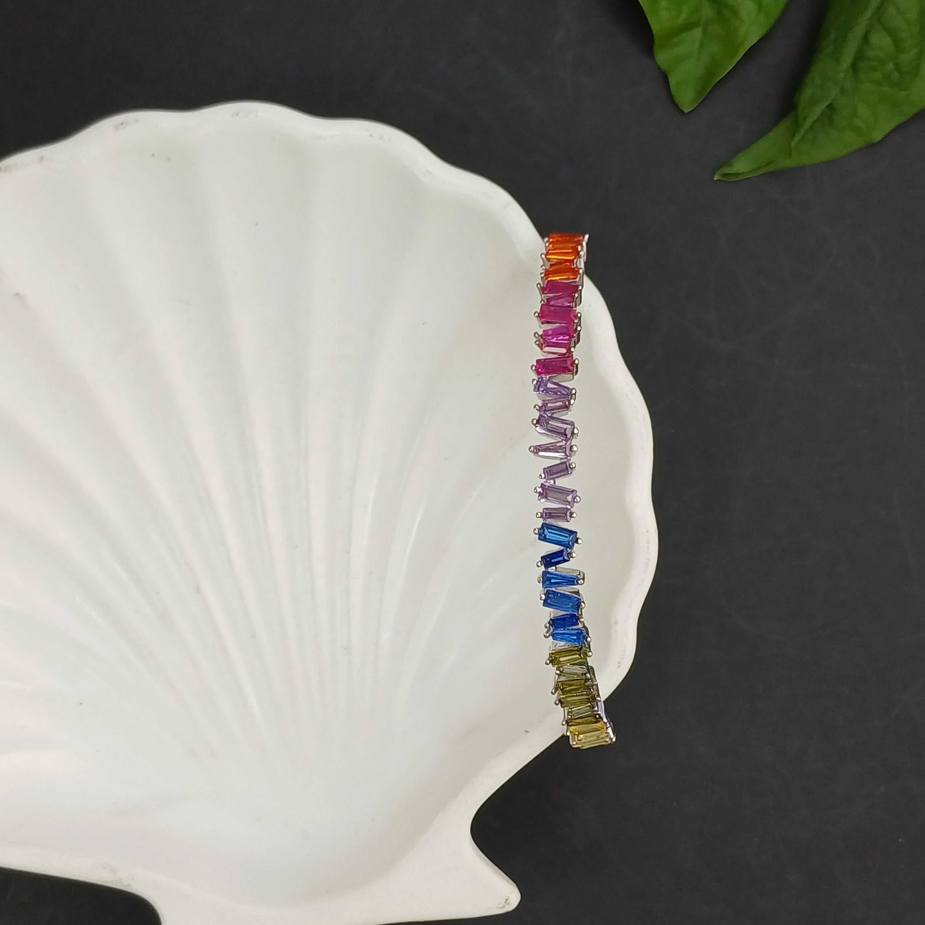 Rainbow Cascade Bracelet