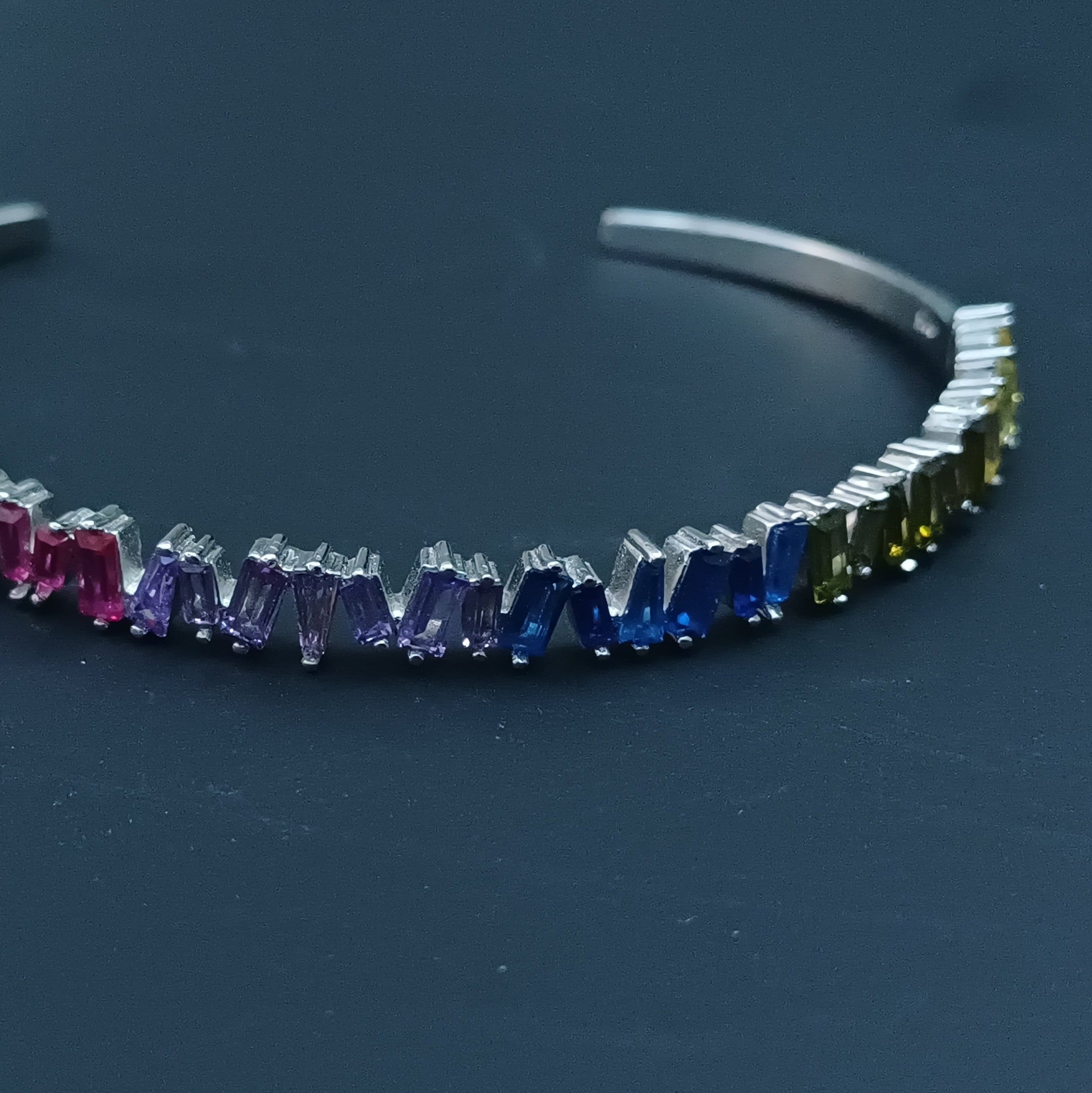 Rainbow Cascade Bracelet