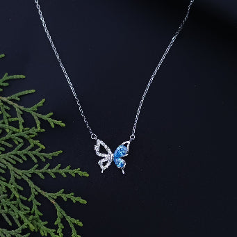 Serenity Sky Butterfly Necklace