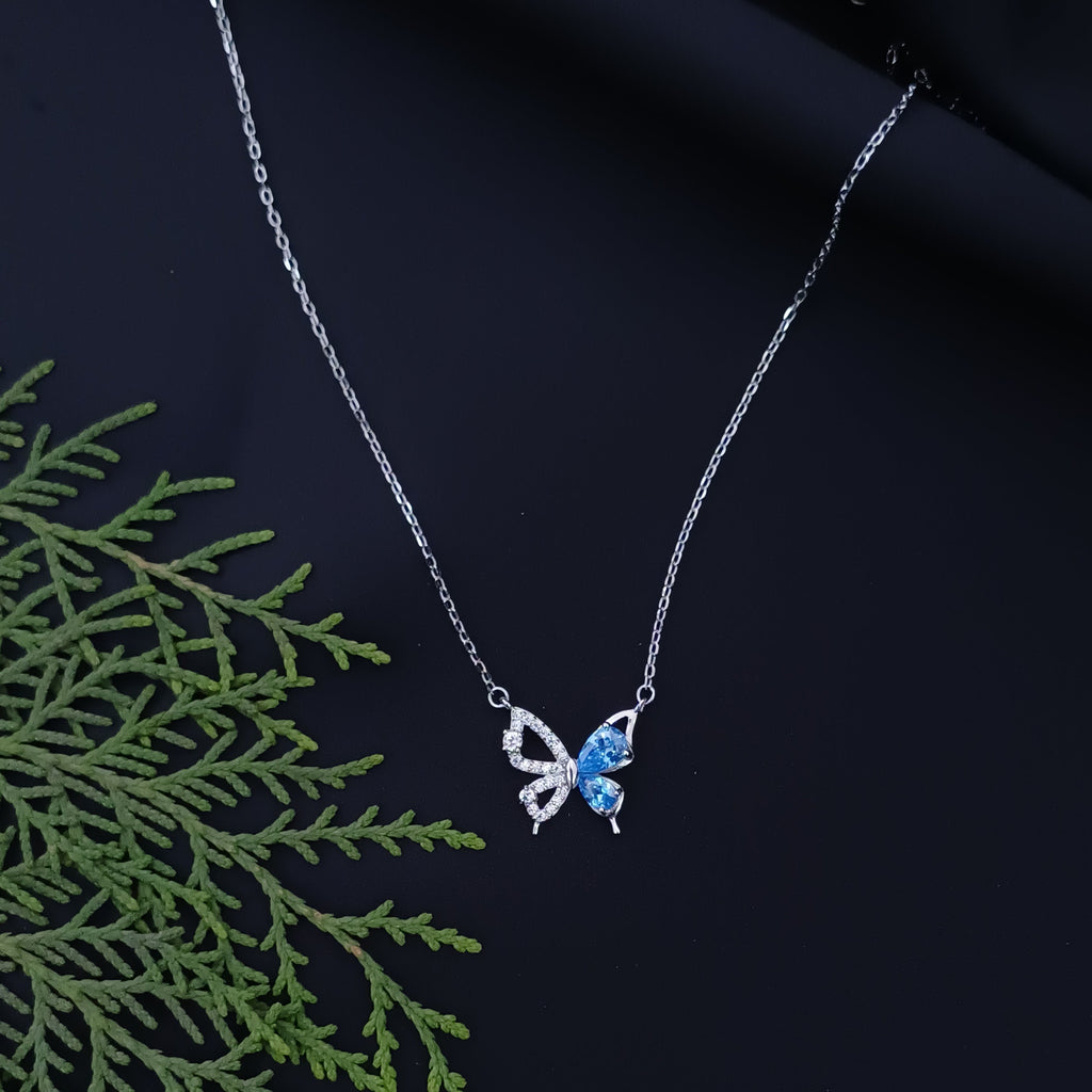 Serenity Sky Butterfly Necklace