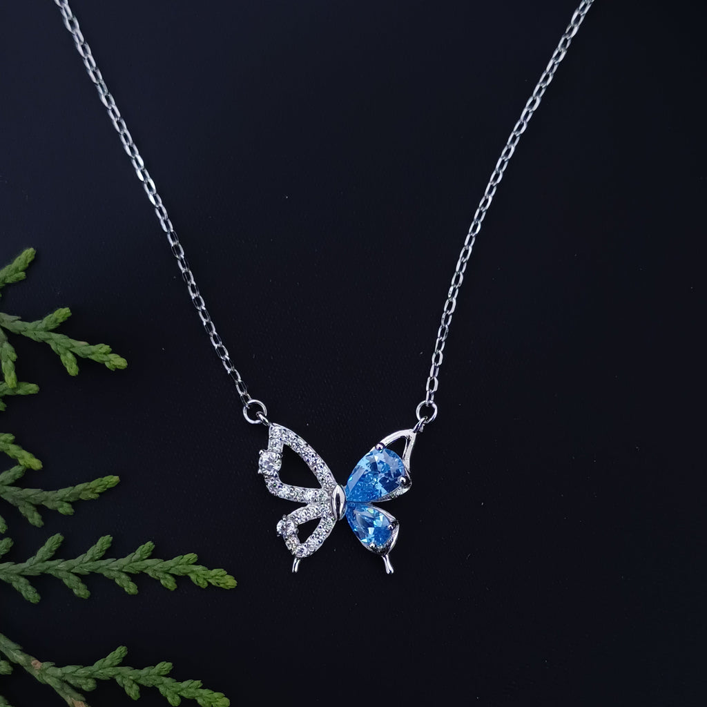 Serenity Sky Butterfly Necklace