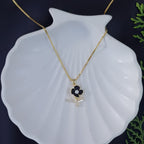Ebony & Pearl Botanical Pendant