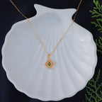 Mother of Pearl & Zirconia Clover Necklace