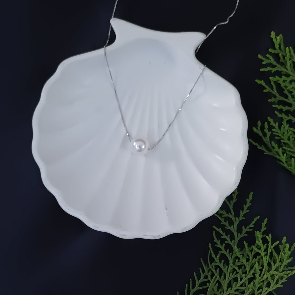 The Signature White Pearl Necklace