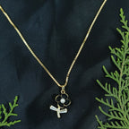Ebony & Pearl Botanical Pendant