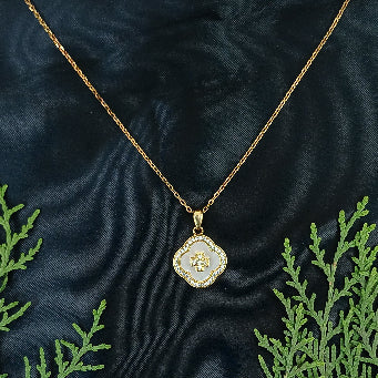 Luminous Gold-Plated Silver Necklace