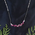 Pink Teardrop Sparkle Mangalsutra
