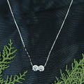 Dual Zirconia Sterling Silver Mangalsutra