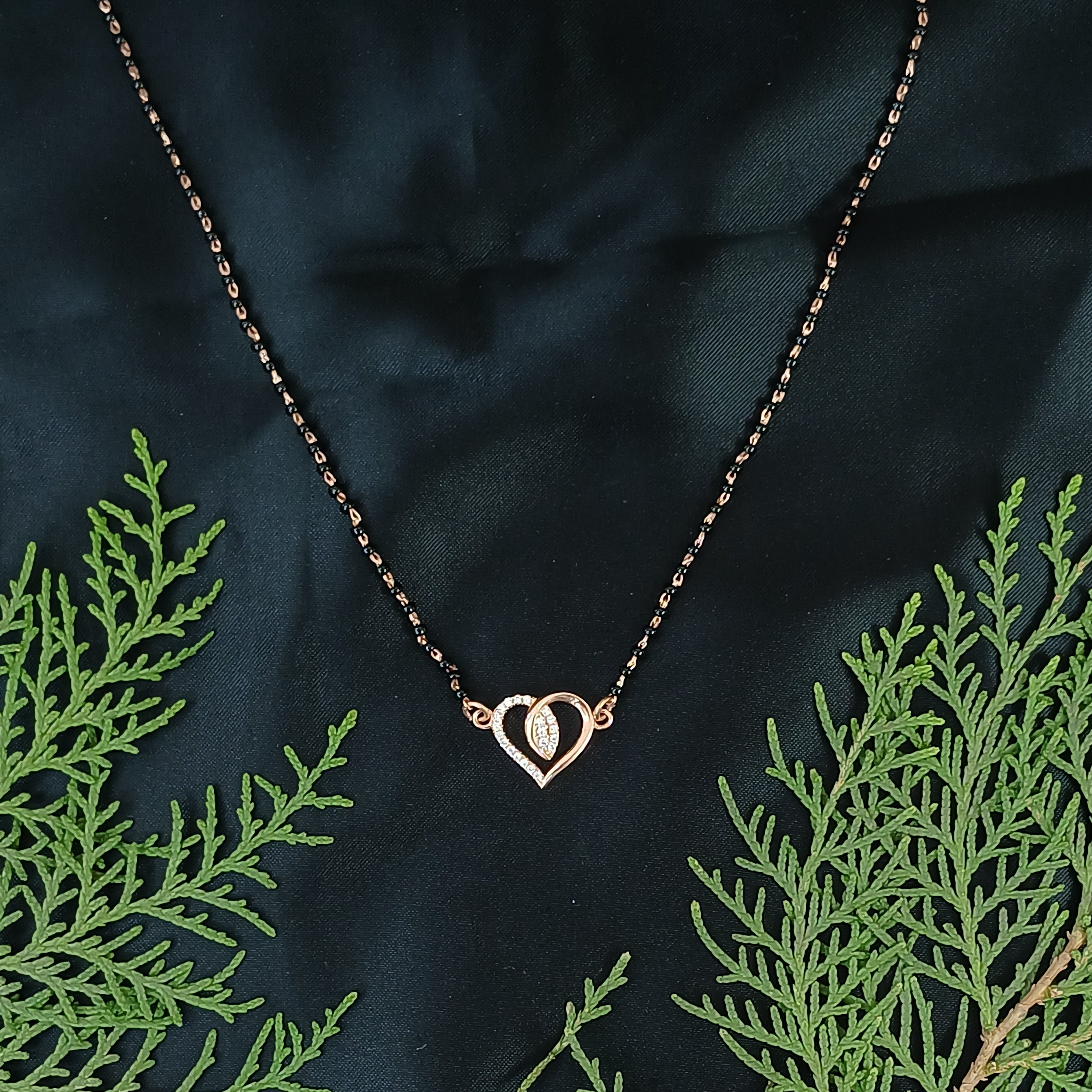 Eternal Hearts Rose Gold Mangalsutra