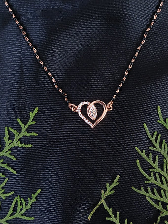 Eternal Hearts Rose Gold Mangalsutra