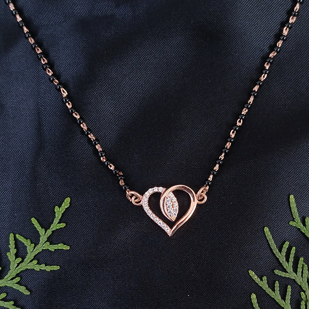 Eternal Hearts Rose Gold Mangalsutra