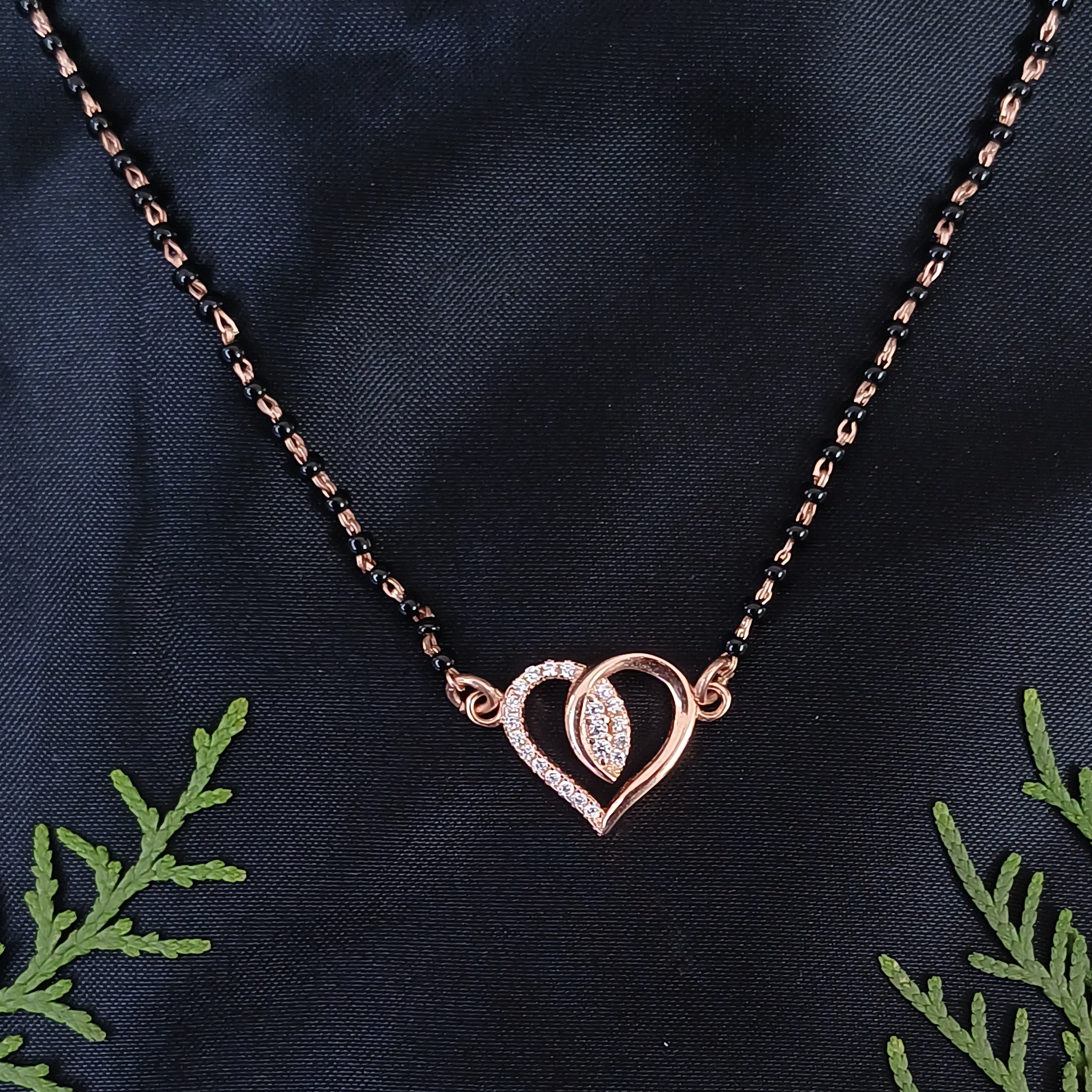 Eternal Hearts Rose Gold Mangalsutra