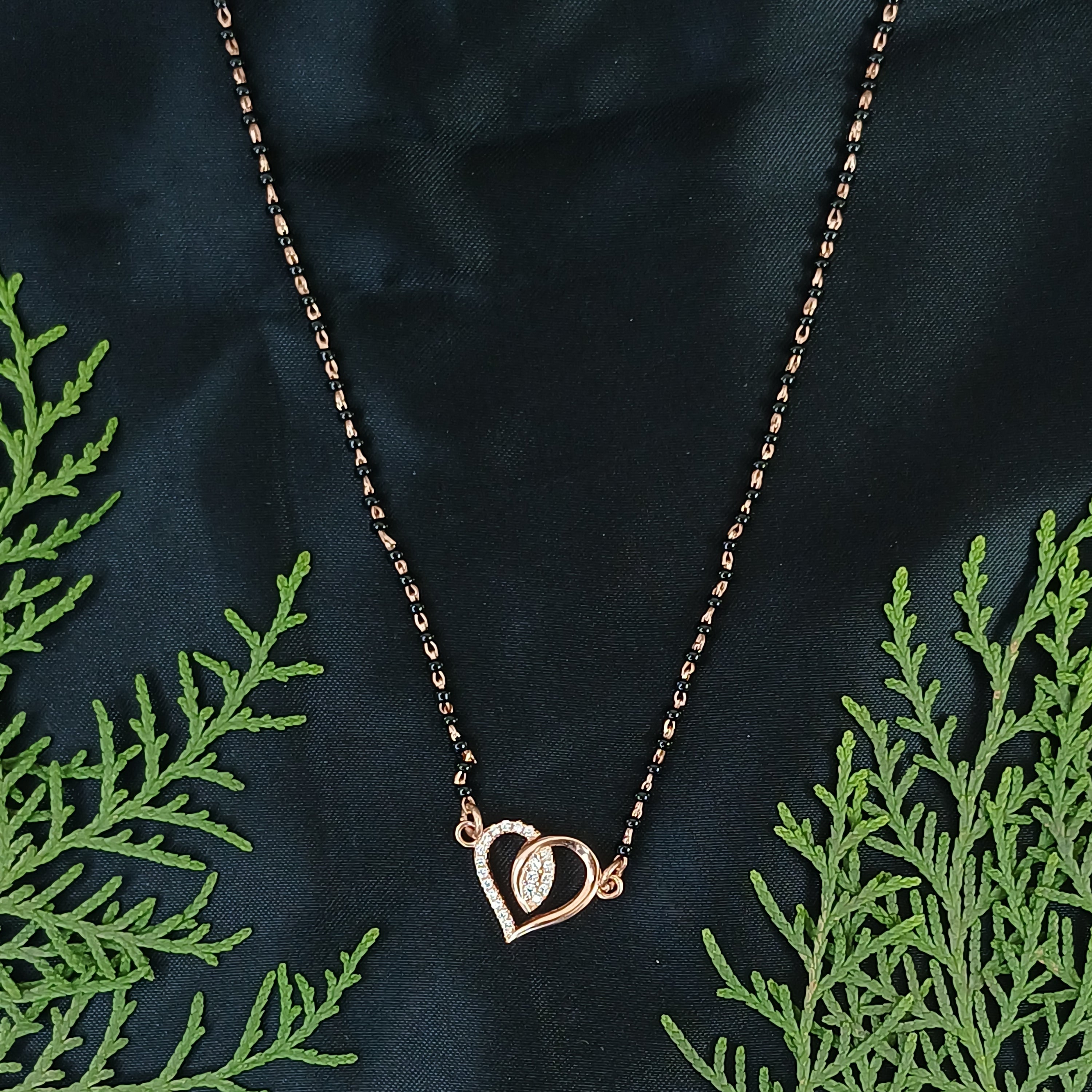 Eternal Hearts Rose Gold Mangalsutra