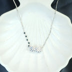 Dual Zirconia Sterling Silver Mangalsutra