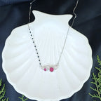 The Lumina Ruby Cluster Mangalsutra