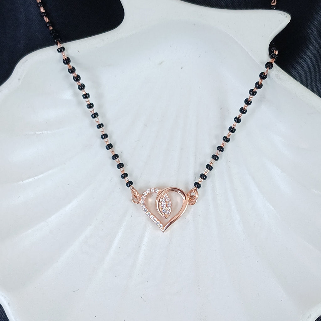 Eternal Hearts Rose Gold Mangalsutra