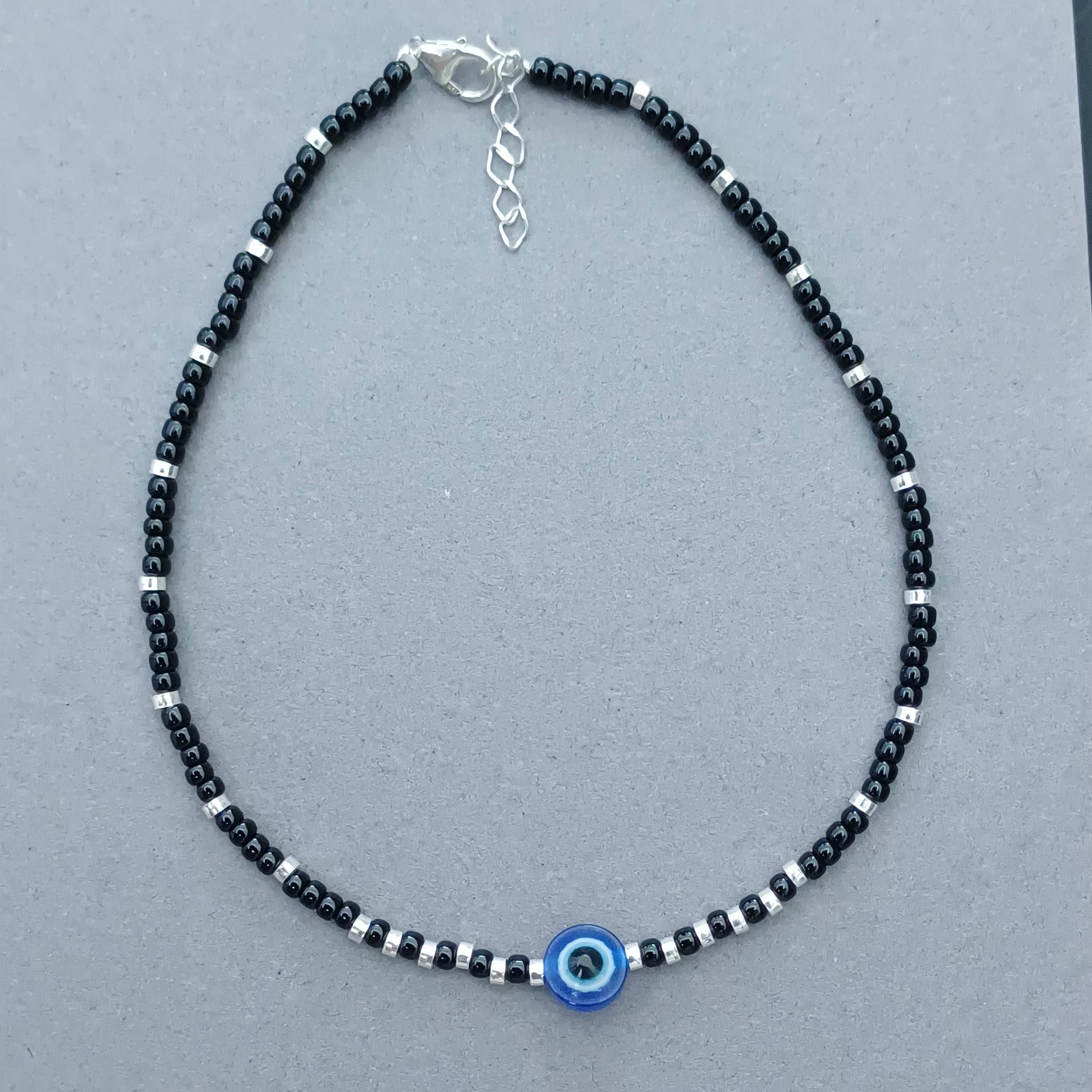Guardian Evil Eye Silver Anklet