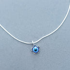 925 Silver Evil Eye Snake Chain Anklet