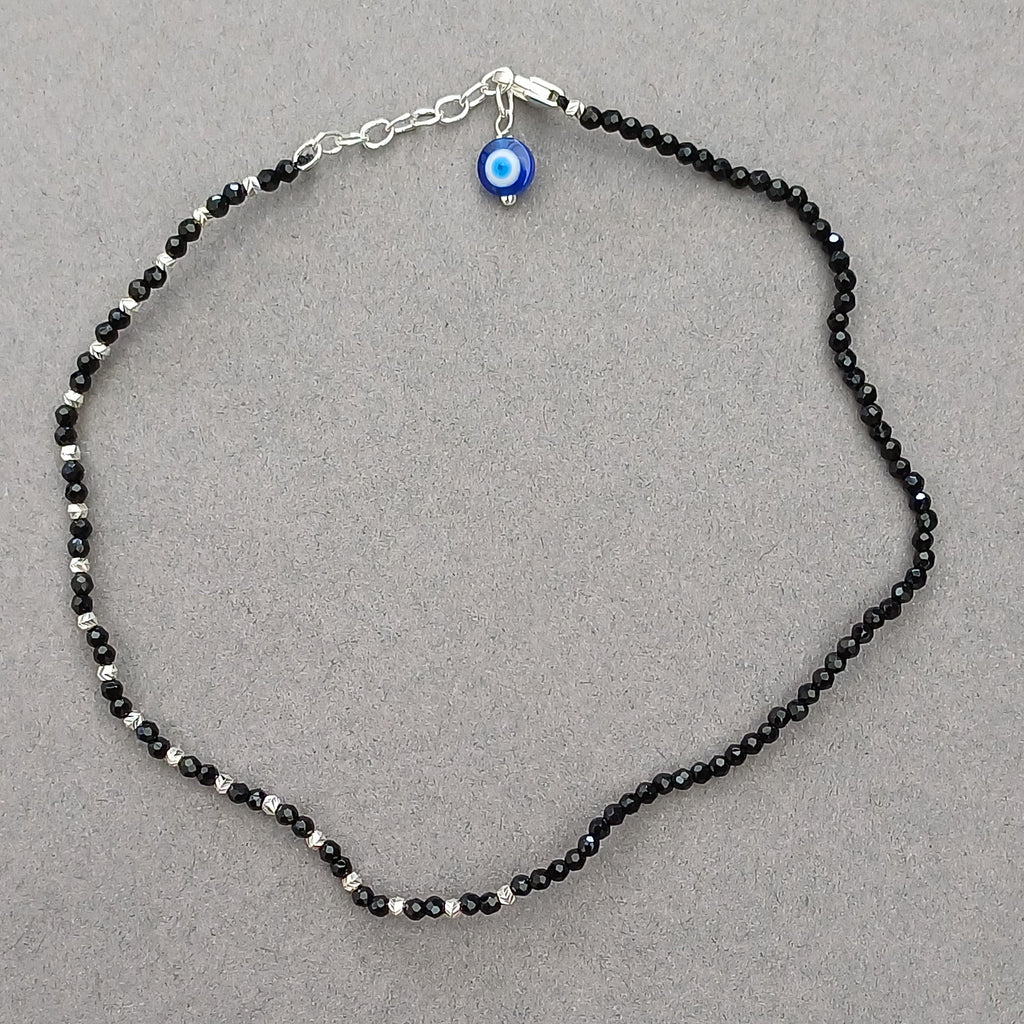 Mystic Blossom Evil Eye Anklet