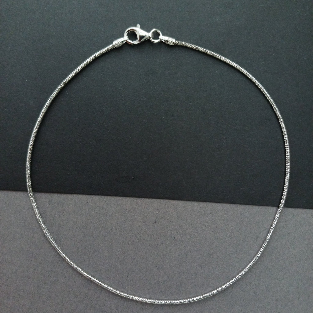 Minimalist Chain Sterling Silver Anklet