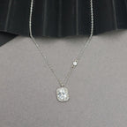 Rectangular Baguette Necklace Set