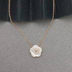 Luminous Mother of Pearl Blossom necklace Set