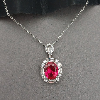 Luminous Silver Pendant Necklace