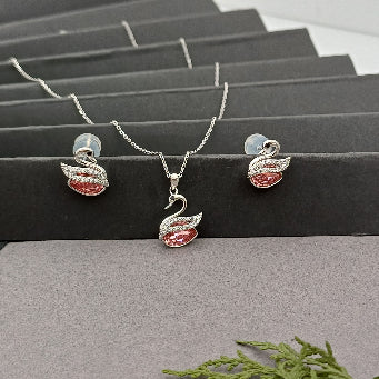 Ethereal Silver Drop Necklace